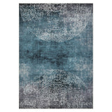 Garvee Modern Ombre Medallion Area Rug - Washable, Mark Resistant, Non-Slip, Soft Low Pile Carpet for Living Room, Bedroom, Dining Room - Brown/Green, 8x10ft, USA - Pink