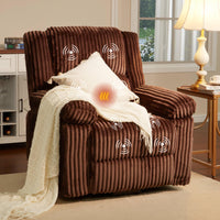 Garvee Power Lift Recliner Chair - Heat and Massage, Electric Lift Plush Recliner with Soft Padded Seat, Back Support & Armrests , Designed for the Elderly and People with Mobility Impaired, Brown