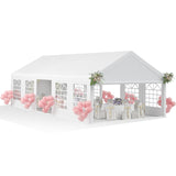 Garvee Heavy Duty Gazebo Party Tent 16x32FT – Waterproof Outdoor Canopy Shelter with Removable Sidewalls & Church Windows – Large Event Pavilion for Weddings, Backyard, BBQs, Commercial Use – Includes Storage Bags – Color: as show
