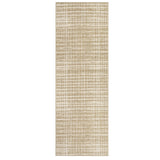 Garvee Washable Runner Rug – Modern Geometric Striped Low Pile Non-Slip Carpet, Mark Resistant, Soft, Non-Shedding, Collapsible Floor Cover – Hallway, Kitchen, Bathroom, Laundry Room – Camel Tone, USA, 2x6ft (61x183cm) - Black Tone