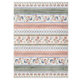 Garvee Washable Boho Floral Area Rug - 10x13ft, Non-Slip, Mark Resistant, Soft Low Pile Farmhouse Carpet for Living Room, Bedroom, Dining Room, Home or Office - Green Powder, USA