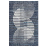 Garvee Soft Modern Area Rug – Low Pile, Washable Non-Slip Geometric Carpet for Living Room, Bedroom, Dining Room, Nursery, Home Office – Blue Floor Mat – 5x7ft, USA Storage - Brown