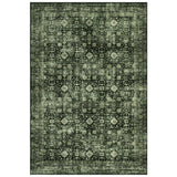 Garvee Vintage Area Rug - Washable, Distressed Floral, Non-Slip, Mark Resistant, Low Pile Carpet for Living Room, Bedroom, Nursery, Apartment - Green, 9x12ft (274x366cm), USA Storage - Green