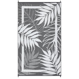 Garvee Waterproof Reversible Outdoor Rug – Modern Plastic Straw Patio Carpet – UV Resistant, Easy to Clean, Durable for Garden, Deck, Porch, RV, Camping – 9x18ft Gray-White – USA Spec - Gray-White
