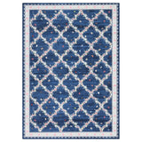 Garvee Washable Area Rug 6x9ft – Modern Abstract Low Pile Carpet, Soft, Non-Slip, mark Resistant – Perfect for Living Room, Bedroom, Nursery, Dining Room, Office – Blue, USA - Blue