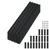 Garvee 20-Pack Galvanized Corrugated Steel Roofing Panels - Heavy-Duty Weatherproof Roof Sheets w/ Screws, Rust-Resistant, Easy Install for Carport, Garage, Outdoor Storage - 16.77 in Wide - Black, 6.1 ft (73.2 x 16.77 in)