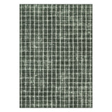Garvee Modern Checkered Area Rug - Washable, Non-Slip, Low Pile, Ultra-Soft, Mark-Resistant Compact Carpet Mat for Living Room, Bedroom, Nursery, Kitchen - Green, 5x7ft (152x213cm) - Green