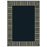 Garvee Washable Striped Edge Area Rug, Black 9x12ft – Non-Slip, Low Pile, Mark Resistant, Highly Durable Modern Indoor Outdoor Carpet for Patio, Living Room, Bedroom, Dining Room – USA - Camel