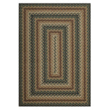 Garvee Washable Faux Jute Area Rug, Red Black 4x6 ft, 100% Polyester Geometric Braided Print, 450 gsm Pile with Approx. 1320 gsm Total Weight, Cotton TPR Non-Slip Backing, Ultra-Thin Low-Pile Foldable Floor Mat for Living Room, Dining Room, Kitchen, Patio - Red Black