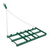 Garvee Heavy Duty 4FT Drag Harrow for ATV/UTV/Tractor – Adjustable Bars & 72" Chain – Professional Driveway Grader & Landscape Rake – Ideal for Gravel, Lawn, Field Leveling – Green - Green