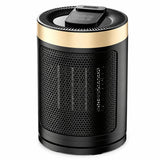 Garvee Ceramic Space Heater 1500W PTC Fast Heating Quiet Operation Metal Housing Portable Tower for Bedroom Office - Gold