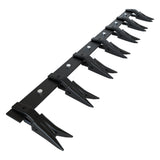 Garvee Heavy Duty Bucket Tooth Bar for Sub-Compact Tractor Loaders – 57", 7 Replaceable Teeth, 4560 lbs Capacity, Bolt-On, Fits 1/2" Edge, No Drilling, Implement – Durable Black | 57" | 7 teeth