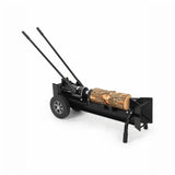 Garvee 12-Ton Manual Hydraulic Log Splitter for Firewood - Dual-Speed Pump - Portable with Upgraded Mountain Tires & Stable Stand - For Home, Garden, Camping & Farm - Black
