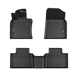 Garvee Custom Fit All Weather TPE Anti-Skid Waterproof Floor Mats for 2025 Toyota Camry – Heavy Duty Full Set Front & Rear Car Liners, Black