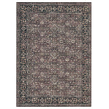 Garvee Vintage Boho Area Rug – Washable, Non-Slip, Soft Modern Pastel Carpet for Living Room, Bedroom, Dining Room, Nursery, Office – 4x6ft, Reddish Brown – USA Spec - Dark Green