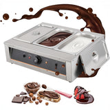 Garvee 1500W Chocolate Tempering Machine – 3 Bowls, 3.3L Each, 26 lbs Capacity – 86–176°F Temp Control – 304 Stainless Steel Electric Food Warmer for Chocolate, Milk, Cream – Knob Type, Model CS-3, American Plug, 110V