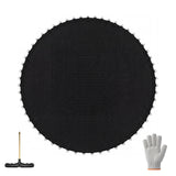 Garvee Heavy-Duty Trampoline Replacement Mat - Fits 14ft Round Trampolines, 72 Rings, 5.5'' Springs - Weather-Resistant Black Bounce Pad - Size: 14ft-72 rings, appropriate for 5.5'' springs - Black