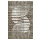 Garvee Ultra Soft Modern Area Rug – Low Pile, Non-Slip Washable Geometric Carpet for Living Room, Bedroom, Office – Large Brown Home Decor Floor Mat – 10x13ft, USA Storage - Brown