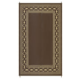 Garvee Outdoor Rug 9x18ft - Waterproof Reversible Plastic Straw Mat - UV Resistant, Collapsible, Easy Clean - Patio, Deck, Porch, Balcony, Camping, RV, Picnic, Beach - Peony Brown/Coffee, USA