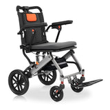 Garvee Lightweight & Portable Wheelchair for Seniors and Adults – Folding Aluminum Frame, Shock-Absorbing PU Wheels, Turn over-Back Armrests, Swing Footrests, Locking Handbrakes, 220 lbs – Compact for Travel – Black Carbon Fiber Water Transfer Printing