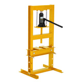 Garvee Heavy Duty 6 Ton H-Frame Hydraulic Shop Press - Adjustable Work Table, Steel Press Plates - Ideal for Metalworking, Bearing Removal, Auto & Garage Repair - Professional Hydraulic Power Equipment - Yellow - Yellow (Same Crane) Jack Black, Others All Yellow