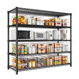 Garvee Storage Shelving 5-Tier Heavy Duty Adjustable Metal Rack 3300LBS Capacity Powder-Coated Rust-Resistant Mesh Design Leveling Feet Garage & Warehouse
