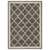 Garvee Washable Area Rug 6x9ft – Modern Abstract Low Pile Carpet, Soft, Non-Slip, mark Resistant – Ideal for Living Room, Bedroom, Nursery, Dining Room, Office – Brown, USA - Blue