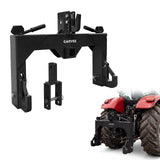 Garvee Heavy Duty 3-Point Quick Hitch for Category 1 Tractors – 3000 lbs Lift Capacity, 2" Trailer Receiver, Adjustable Top Hook & 5-Level Bolt, Reinforced Steel, Multi-Purpose Adapter for Mowers, Snowplows – Black