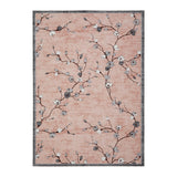 Garvee Washable Vintage Floral Area Rug 8x10 – Low Pile Non-Slip Carpet for Living Room, Bedroom, Dining Room – Soft Home Decor – USA Spec – Pink – 8x10ft (244x305cm) - Duck Egg Green