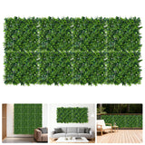 Garvee Vivid Artificial Greenery Wall Panels - 50x50cm Faux Botanical Decor for Home, Living Room, Weddings, Parties - DIY Plastic Plant Backdrop - 8 Pieces, Size: 50x50CM