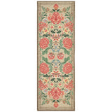 Garvee Vintage Floral Runner Rug - Soft Washable Low Pile Non-Slip Carpet, mark Resistant Accent Mat for Kitchen, Hallway, Entryway, Bedroom - Camel, United States, 2x6ft (61x183cm)