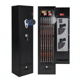 Garvee 12 Gun Safe for Rifles and Pistols, Heavy Duty Gun Cabinet, Gun Safes for Rifles with Adjustable Gun Racks & shelf, Large Digital Gun Locker for Home, Office