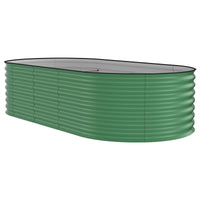 Garvee 8x4x2 ft Galvanized Raised Garden Bed Metal Planter Box for Vegetables Flowers Herbs Green