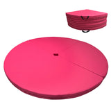 Garvee High-quality Pole Dance Crash Mat – 59" x 3" – High-Density EPE Foam, Waterproof PU Cover, Center Hole, Portable Safety Pad for Home Gym, Studio, or Yoga – Pink - Pink