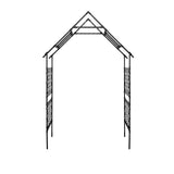 Garvee Heavy Duty Steel Garden Arbor Trellis Pergola – 7.87 x 3.93 ft Weather-Resistant Outdoor Structure – Perfect for Climbing Plants, Vines, Roses – Wedding Archway, Patio, Lawn, Backyard Decor – Black
