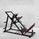 Garvee Leg Press Hack Squat Machine Combo – 1500LBS Heavy Duty Lower Body Strength Trainer with Linear Bearings, Dual Triangle Steel Frame, 4-Position Adjustable Backrest, Auto-Lock Armrests, Integrated Weight Storage – For Home Gym, Black Red