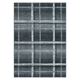 Garvee Modern Geometric Plaid Area Rug – Large 10x13ft, Washable, Non-Slip, Low Pile, Spot Resistant Carpet for Living Room, Bedroom, Dining Room, Office, or Playroom – Collapsible, Easy Care – Black and Gray, 10x13ft (305x396cm) - Plaid|Black Grey