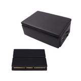 Garvee Professional Pilates Reformer Sitting Box, Foldable Portable Accessory for Home & Studio Use, Black, 24.4x16.9x9 Inches