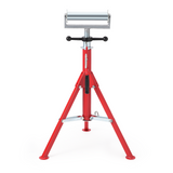 Garvee Heavy-Duty Adjustable Roller Pipe Stand - 2500 lbs Capacity - Collapsible Steel Bracket - Stable Outfeed Roller Support - Perfect for Welding, Woodworking, Construction & Garage - Height 30-46in
