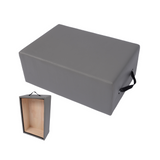 Garvee Professional Pilates Reformer Sitting Box, Portable Accessory for Home & Studio Use, 23.6x15.7x9.2 Inches, Grey Non-Foldable