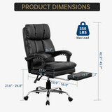 Garvee Swivel Rocker Recliner Chair with Heat & Massage, Oversized 360° Rocking Sofa for Living Room, Bedroom, Home Theater, 23" or 21" Seat Width, Gray