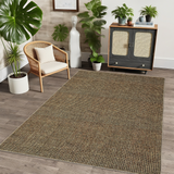 Garvee Boho Rugs 8x10 ft Washable Soft Faux Wool Area Rug Brown for Living Room Bedroom Dining Room - Brown