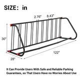 Garvee Large Commercial Bike Rack, Grid Bike Rack In Ground, Freestanding Bicycle Floor Parking Stand for Garages Streets Yards Bike Events, Grey, Multiple Sizes