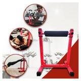 Garvee Bulgarian Split Squat Stand with Adjustable Roller for Single Leg Squats Home Gym Workouts 11 Height Settings Black